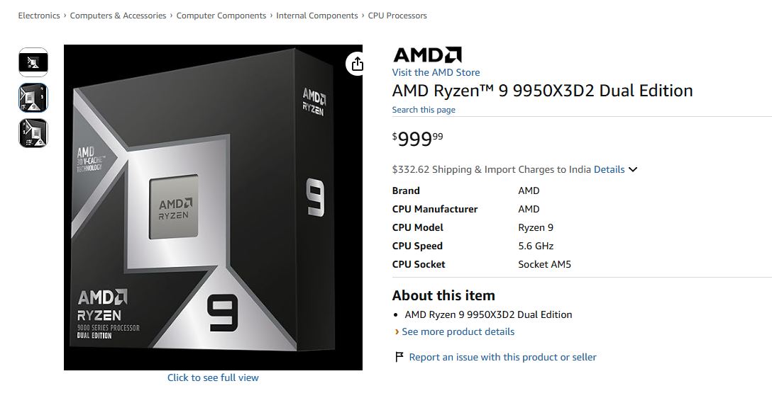 AMD Ryzen 9 9950X3D2 Dual Edition